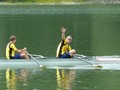 Burschenzweier am Weg zum Start